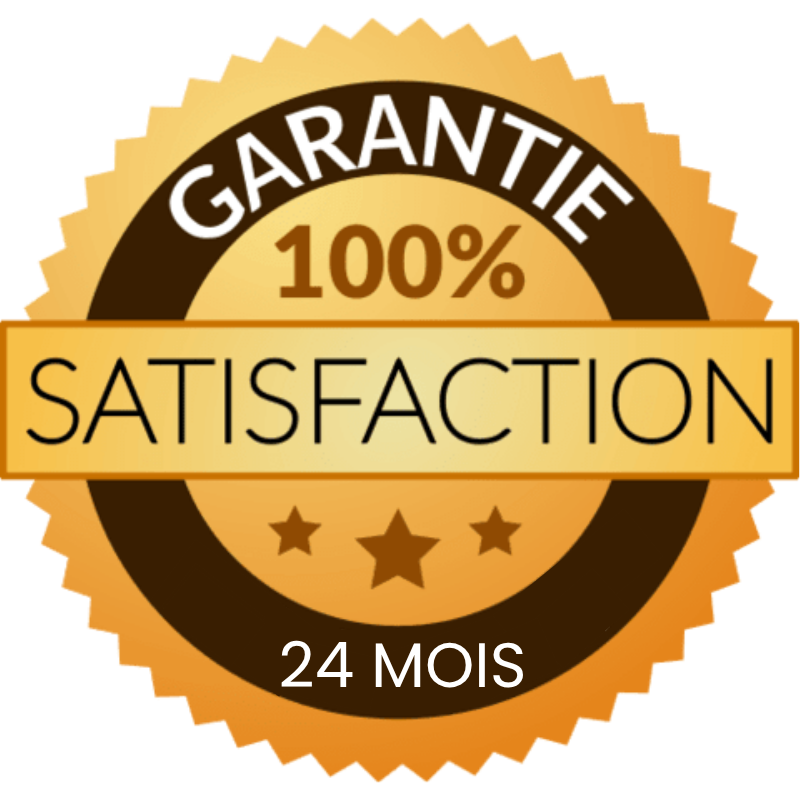 Garantie de 24 Mois (Remplacement ou remboursement immédiat)